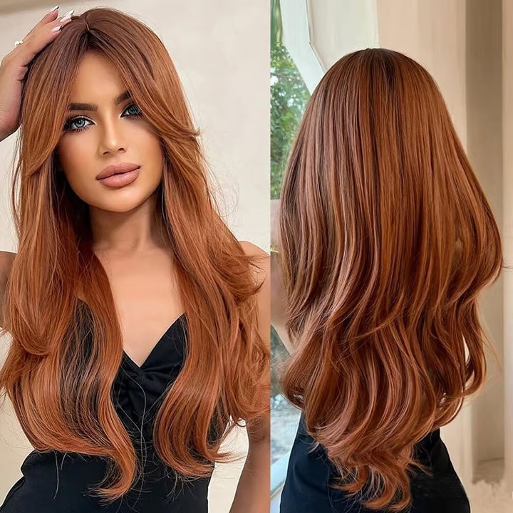layered Brown Wig
