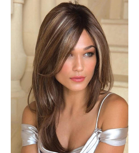Brown Highlight Wig