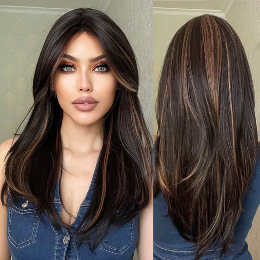 Long Hair Highlight wig